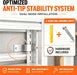 Metal Book Shelf Adjustable Heavy Duty Bookshelf with Tool-Free Assembly