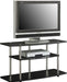 Designs2Go No Tools 46 Inch 3 Tier Wide TV Stand, Black