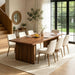 Rectangle Dining Table for 6-8, Walnut Wood Finish