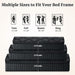 Queen Mattress 12 Inch, Firm Hybrid Memory Foam Mattress in a Box with Individual Pocket Springs, Pressure Relief, Motion Isolation, Fiberglass Free, Certipur-Us Certified 80"X 60"(Gray)