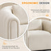 Swivel Accent Chair,Velvet Barrel Chair for Living Room,Comfy Modern Armchair,Completely Assembled(Beige)