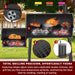 Charcoal Grill with Offset Smoker,Bbq Grills with Side Table,Outdoor Cooking with 535 Square Inches,Backyard Camping Picnics, Patio and Parties, Black by