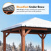 12x12 Cedar Gazebo With WeatherResistant Galvanized Roof