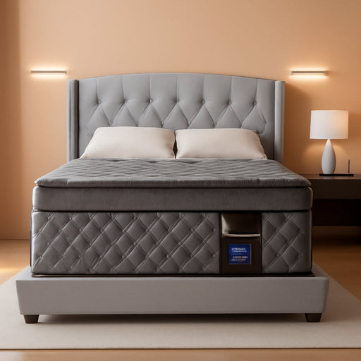 Full Gray 14Inch Premium MediumFirm Hybrid Mattress