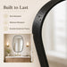 Black Oval Bathroom Mirrors 30X48 Inch