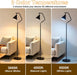 Vintage Floor Lamp for Bedroom,Adjustable-Iron Shade,12W Led Bulb
