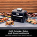 Woodfire Outdoor Grill & Smoker, 4-In-1 Functionality, Grill, Smoke, Bake, Roast, Authentic Woodfire Flavors, Electric Heat, OG301