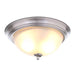 11 In. 1-Light Brushed Nickel Flush Mount (2-Pack)