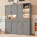 Twin Murphy Bed UltraSpaceSaving Cabinet Shelves Gray