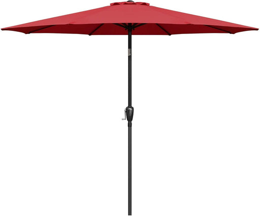 9' Patio Umbrella Outdoor Table Market Yard Umbrella with Push Button Tilt/Crank