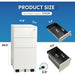 Slim White Mobile File Cabinet for Home Office