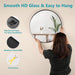 Twenty Inch Elegant Matte Black Architectural Mirror