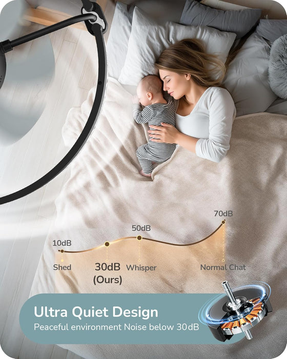 Ceiling Fans with Lights and Remote, 20'' Low Profile Ceiling Fan, 3000-6000K Dimmable, 6 Speeds LED Modern Flush Mount Fan Light, DC Motor, APP Control, Black Fandelier for Bedroom, Kitchen