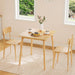 Natural Bamboo Square Dining Table EasyToAssemble TwoSeater