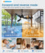 Outdoor Ceiling Fans with Light for Patios, 42In Weatherproof Plug in Ceiling Fan, 3CCT Dimmable Gazebo Fan Remote&App Control, Black Caged Ceiling Fan for Porch, Pergola,Canopy,Pavilion