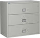 Lateral Fireproof File Cabinet 44" Wide 3-Drawer, Gray