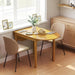 55" Solid Wood Folding Dining Table for 4-6 People, Oak
