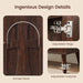 Dark Walnut Sideboard Buffet Cabinet With AdjustableShelves