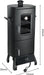 Propane Smoker with Cover, Vertical Meat Gas Smoker Grill Outdoor Heavy Duty 3 Removable Smoking Racks, Black