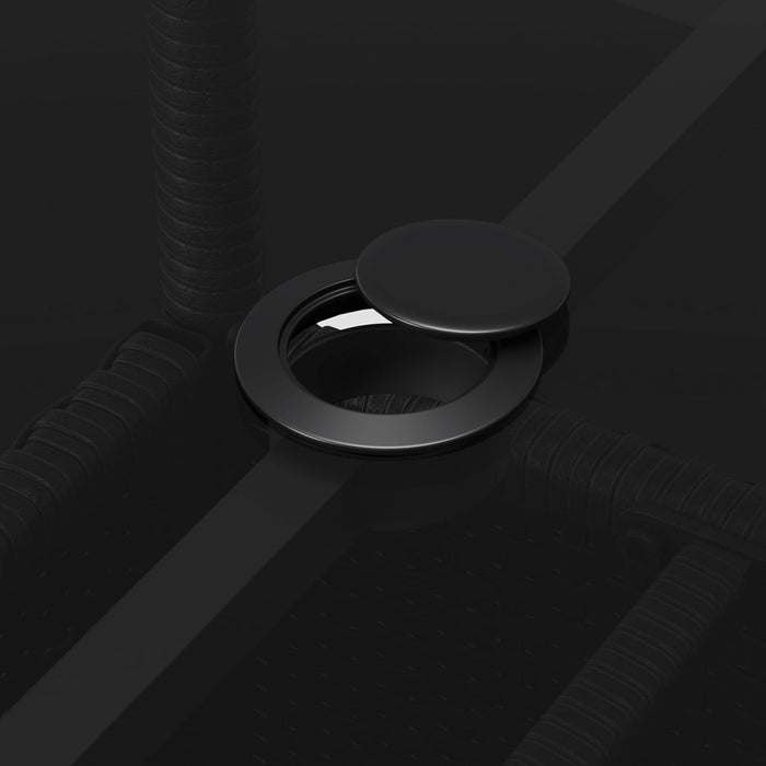 5-Piece Patio Furniture Set, Outdoor Rattan 4 Dining Chairs & Tempered Glass Table with Umbrella Hole, for Garden Backyard Deck Balcony, Brown/Beige