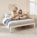 Twin Platform Bed Frame - 16" Wood Mattress Foundation Base, White