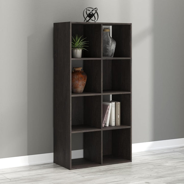 Piperton 8 Cube Storage Organizer or Bookcase, Charcoal