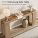 70.9-Inch Extra Long Console Table, Farmhouse Wood Sofa Table behind Couch, Narrow Entryway Accent Table for Living Room, Hallway, Entrance, Foyer, Light Oak Brown