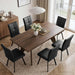 Expandable Dining Table Set for 6, Modern Kitchen Table Set
