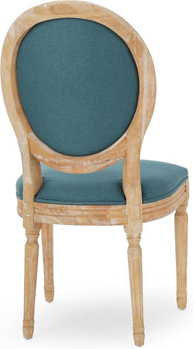 Phinnaeus Fabric Dining Chairs, 2-Pcs Set, Dark Teal