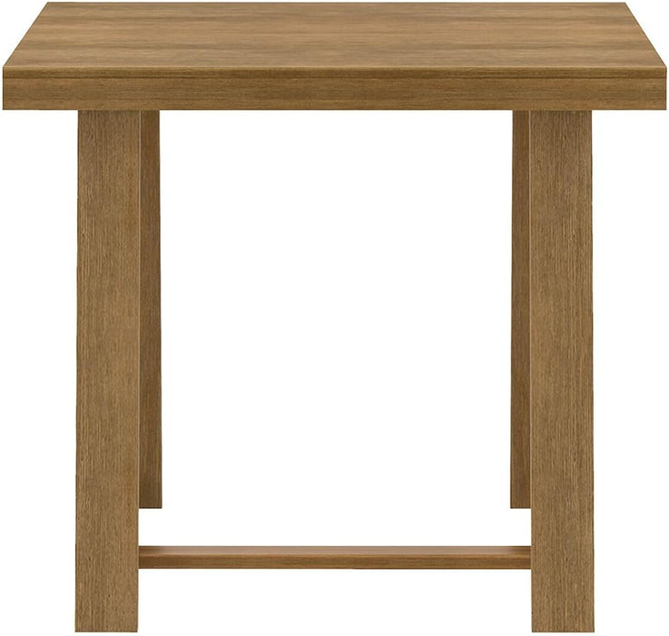 Counter Height Dining Table FortyOneInch Pecan Wirebrush