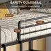 Triple IndustrialGrade Twin Bunk Bed With Guardrails
