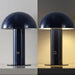 Boletus Mushroom Desk Lamp 10.75" Metal LED, Navy