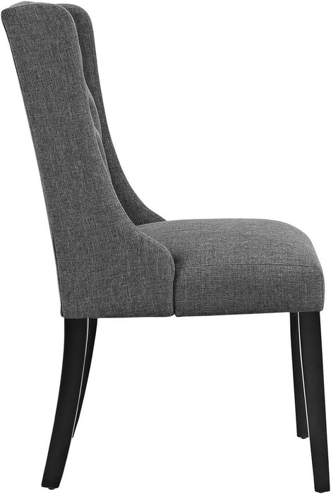 Baronet Modern Tufted Upholstered Fabric Parsons Kitchen and Dining Room Chair in Gray