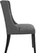 Baronet Modern Tufted Upholstered Fabric Parsons Kitchen and Dining Room Chair in Gray
