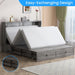 Murphy Bed Cabinet With Mattress Included Charcoal