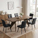 Expandable Dining Table Set for 6, Modern Kitchen Table Set