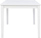 Elegant White Sixty Inch Contemporary Dining Table