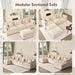108-Inch U-Shaped Premium-Quality Sectional Sofa Beige