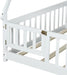 White Montessori Handcrafted SolidWood Floor Bed Door