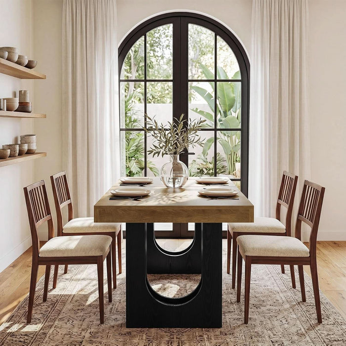 78.7" Rectangular Dining Table for 6-8 People