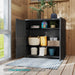 Outdoor Storage Cabinet With Doors Black 34x15x34