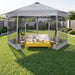 16X16 Pop up Gazebo on Clearance, Hexagonal Outdoor Canopy Tent with Mosquito Netting，Adjustable Height and 256 Square Ft of Shade for Party, Backyard, Gardens with Vented Top（Gray）