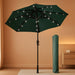 9FT Solar Patio Umbrella with 32 LED Lights with Bag