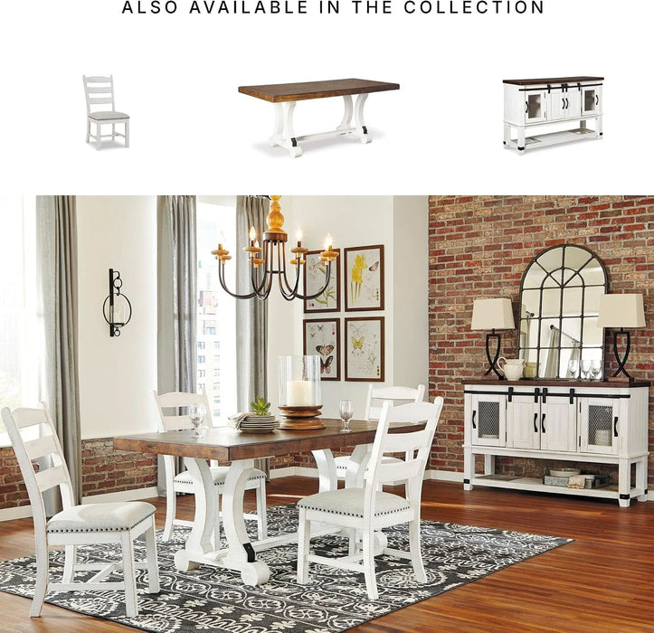 Signature Design by Ashley Valebeck 1-Piece Dining Table, Farmhouse Trestle
