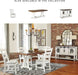 Signature Design by Ashley Valebeck 1-Piece Dining Table, Farmhouse Trestle