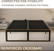 Queen Bed Frame, 14 in Reinforced Heavy Duty Metal Platform Bed, Black