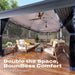 10X20 Pop up Gazebo Canopy Tent, One Person Set up Portable Instant Folding Shelter, Outdoor Canopy Tent with Extra Shade for Backyard, Patio, Party