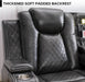 Power Reclining Sofa Couch with Wireless Charger, 3 Seaters with Recliner with Reading Light, Leather Electric 3 Seat Sofa Sectional Set for Living Room, Home Theater Seating with LED Lights, Grey