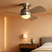 Sola 34" LED Indoor Outdoor Ceiling Fan in Brushed Nickel, 3-Blade, 3000K, (34" W X 11" H), 330150NI