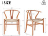 Wood Wishbone Dining Room Chairs Mid Century Modern Wooden for Your Beach House, Fully Assembled